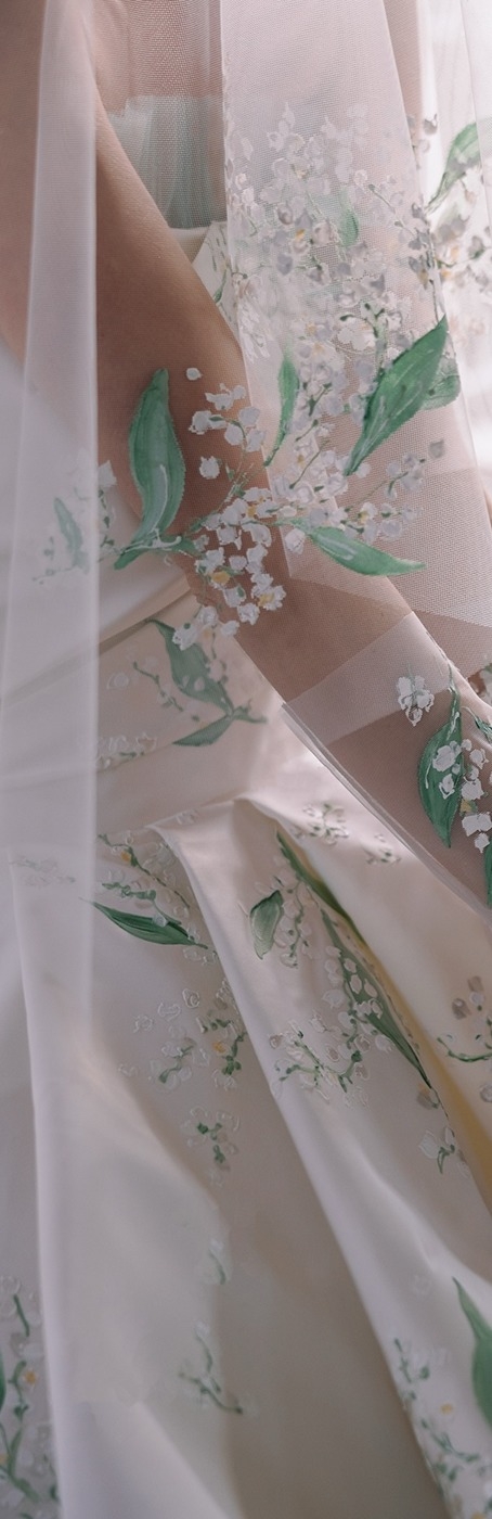 Photo of the model wearing a bridal gown